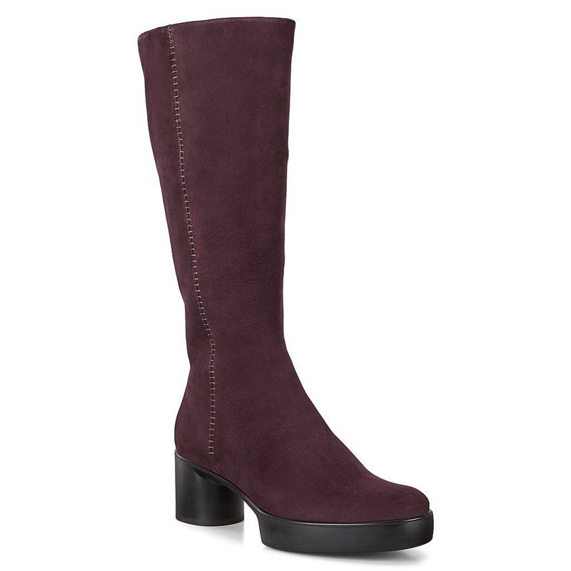 Women Boots Ecco Shape Sculpted Motion 35 - Tall Boots Purple - India PJNBKS876